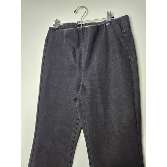Soft Surroundings The Ultimate Denim Bootcut Pull On Jeans Size Small Black - Picture 4 of 9